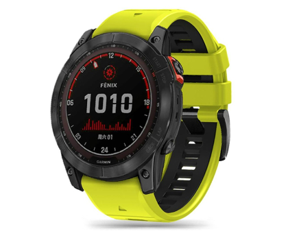 Pasek do smartwatchy Tech-Protect Iconband Pro do Garmin Fenix (26mm) Lime/Black